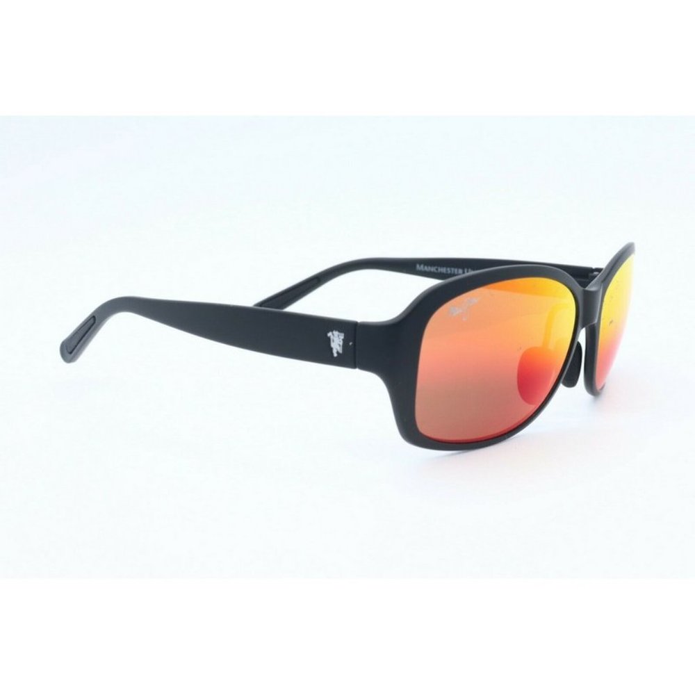 Maui Jim Manchester United Mj 433n-35utd Black Sunglasses Red Polarized Lens (C) View 3